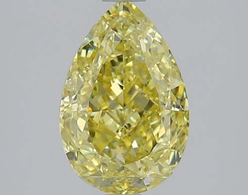 2.02 carat Fancy Yellow-SI1 Natūralus Pear Deimantas (1)