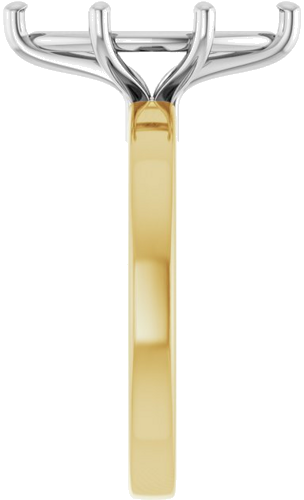 Sužadėtuvių Žiedas „Solitaire“ 14k yellow/white gold Marquise 14mm x 7mm (4)