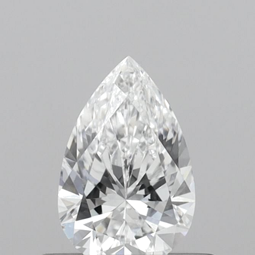 0.4 carat D-VVS2 Natūralus Pear Deimantas (1)