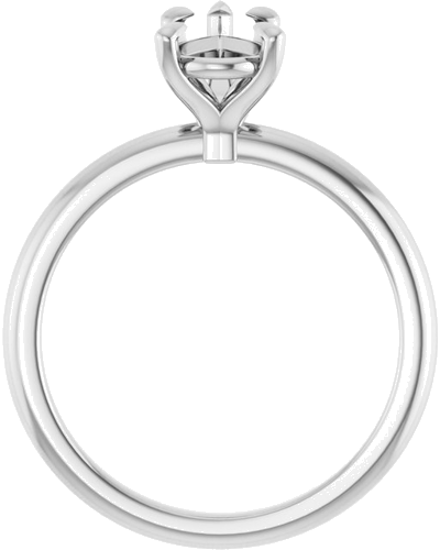 Sužadėtuvių Žiedas 417 Baltojo Aukso Pear Shape 9mm x 6mm (2)