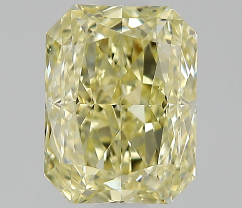 0.5 carat Fancy Light Yellow-IF Natūralus Radiant Deimantas (1)