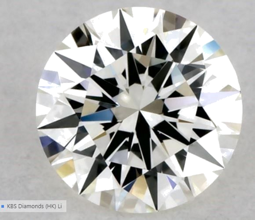 0.32 carat I-VVS1 Excellent cut Natūralus Round Deimantas (1)