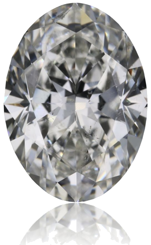 1.2 carat G-SI2 Natūralus Oval Deimantas (1)