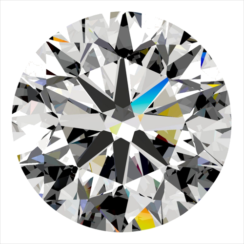0.5 carat F-SI1 Very Good cut Natūralus Round Deimantas (1)