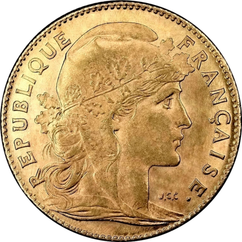 10 Franks Mariana gold coin 1899-1914 France Republic (1)