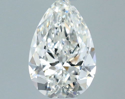 0.5 carat F-VVS1 Natūralus Pear Deimantas (1)
