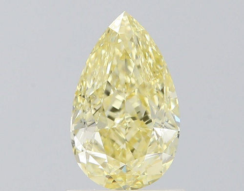 1.0 carat Fancy Yellow-SI1 Natūralus Pear Deimantas (1)