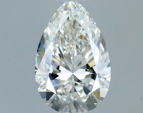 0.51 carat H-VVS1 Natūralus Pear Deimantas (1)