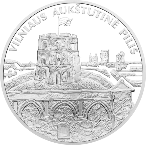 2011 Lithuania Vilnius Upper Castle 50 litas silver coin PF 70 ULTRA CAMEO (3)