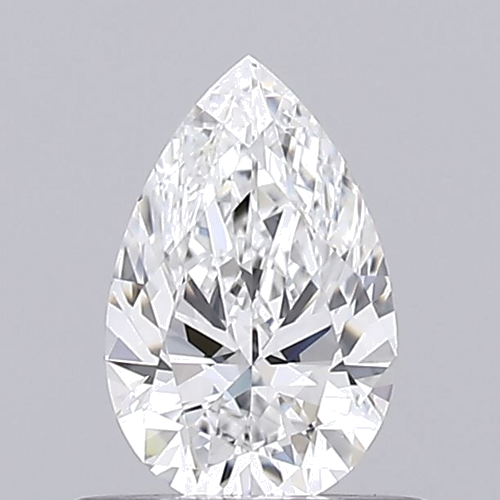 0.5 carat F-VVS2 Natūralus Pear Deimantas (1)