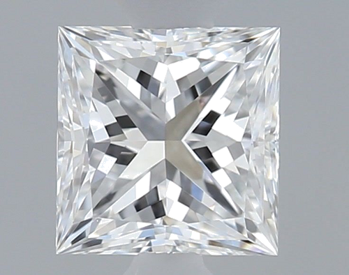 0.4 carat D-VVS1 Natūralus Princess Deimantas (1)