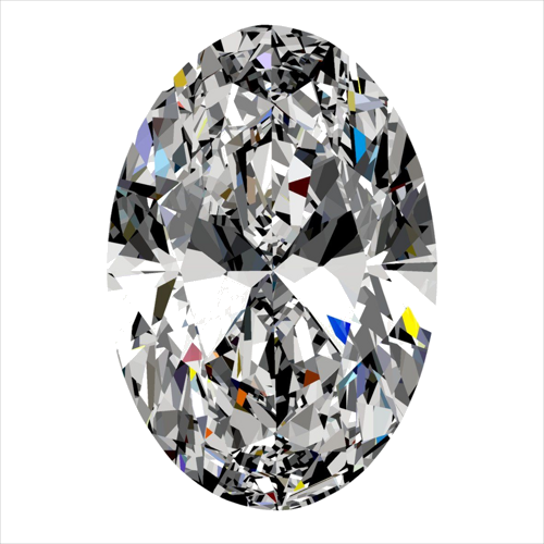 0.4 carat F-SI1 Natūralus Oval Deimantas (1)