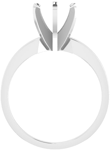 Sužadėtuvių Žiedas „Solitaire“ 950 Platinos Round 7.3mm x 7.7mm (2)