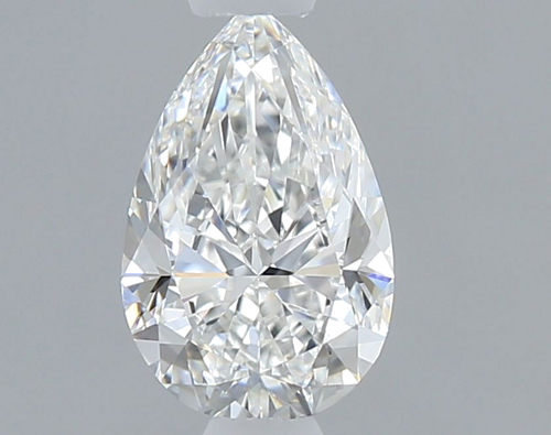 0.5 carat F-VVS2 Natūralus Pear Deimantas (1)