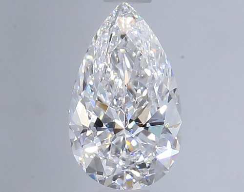 0.7 carat D-VS2 Natūralus Pear Deimantas (1)