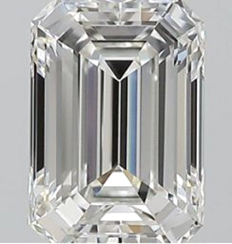 1.01 carat F-VS1 Natūralus Emerald Deimantas (1)