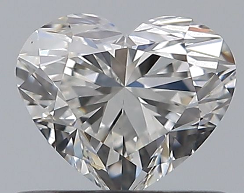 0.52 carat F-SI1 Natūralus Heart Deimantas (1)