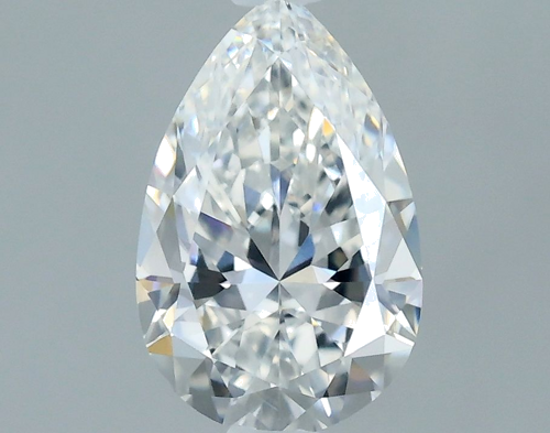 0.6 carat F-VS2 Natūralus Pear Deimantas (1)
