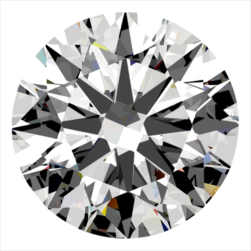 0.3 carat E-VVS2 Very Good cut Natūralus Round Deimantas (1)