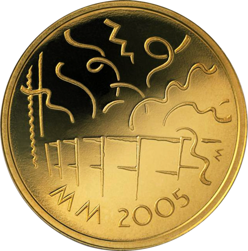 20 eurų Atletika 2005 Suomija Auksinė moneta (2)
