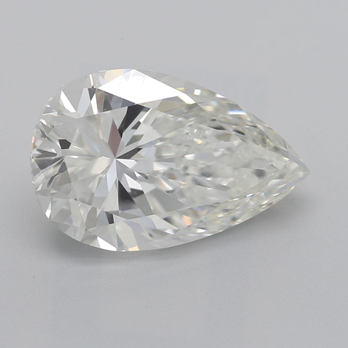 3.02 carat I-VS2 Natūralus Pear Deimantas (1)