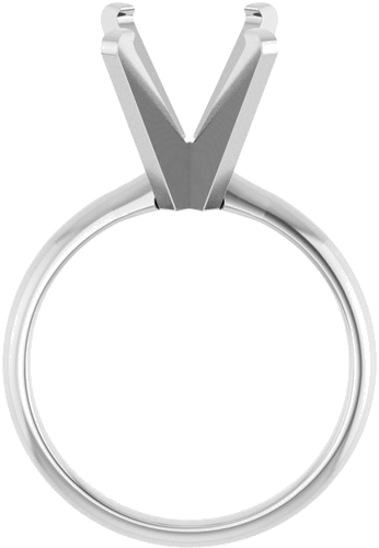 Sužadėtuvių Žiedas „Solitaire“ 14k white gold Oval 13.6mm x 10mm (2)