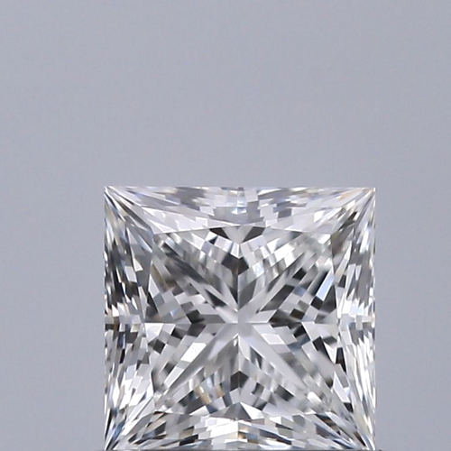 0.61 carat F-VVS1 Natūralus Princess Deimantas (1)