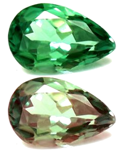 0.41 carat GREEN Pear Alexandrite (1)