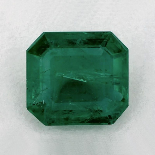 1.65 carat GREEN Octagonal Smaragdas (1)