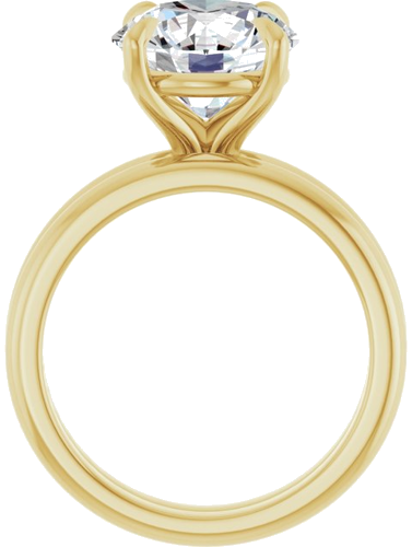 Sužadėtuvių Žiedas „Claw-Prong“ 14k yellow gold Round 10mm (7)