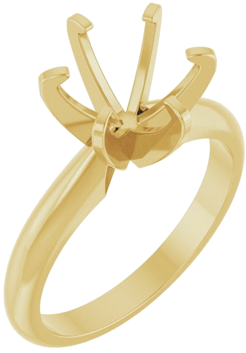 Sužadėtuvių Žiedas „Heavyweight Solitaire“ 14k yellow gold Round 8mm (1)
