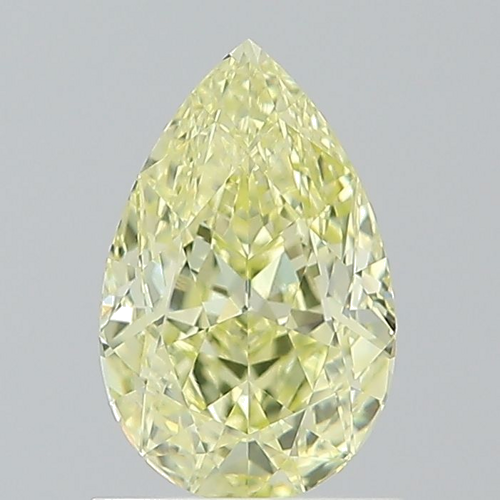 1.21 carat Fancy Yellow-VVS2 Natūralus Pear Deimantas (1)
