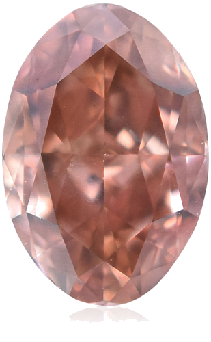 0.26 carat Fancy Deep Orangey Pink-VS2 Natūralus Oval Deimantas (1)