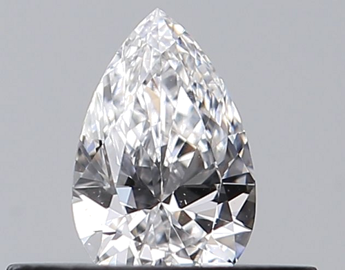 0.25 carat D-VVS1 Natūralus Pear Deimantas (1)