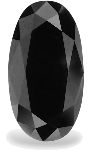 0.8 carat Fancy Black-VVS2 Natūralus Oval Deimantas (1)