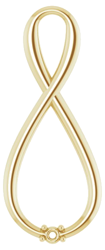 Pakabukas „Family Infinity-Inspired“ 14k yellow gold Round 1.5mm (1)