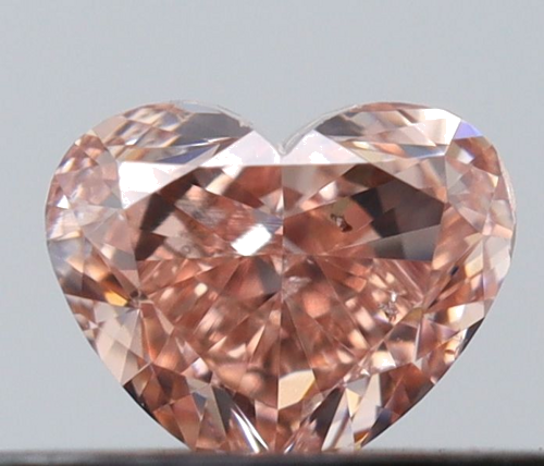0.25 carat Fancy Pink-SI2 Natūralus Heart Deimantas (1)