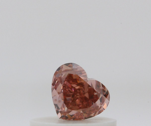 0.3 carat Fancy Deep Brownish Orangey Pink-SI2 Natūralus Heart Deimantas (1)