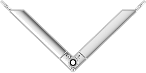 Pakabukas „Family V“ 925 Sidabro Round 1.5mm (1)