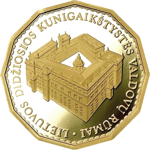 2005. gada Karaliskā pils Lietuvā 500 litu zelta monēta (1)