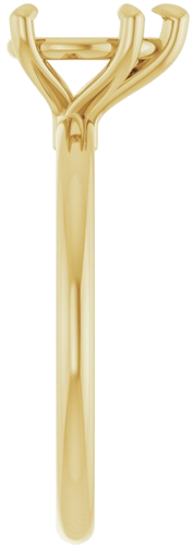 Sužadėtuvių Žiedas „Claw-Prong“ 10k yellow gold Pear 8mm x 6mm (4)