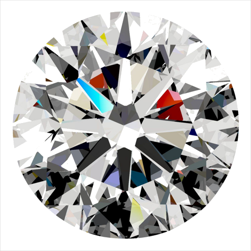 0.4 carat D-VVS2 Very Good cut Natūralus Round Deimantas (1)