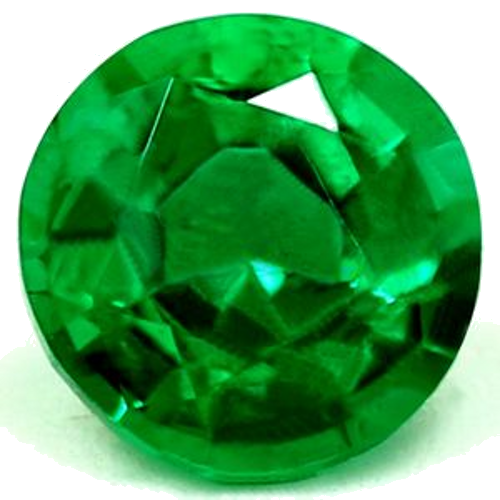 0.39 carat GREEN Round Smaragdas (1)