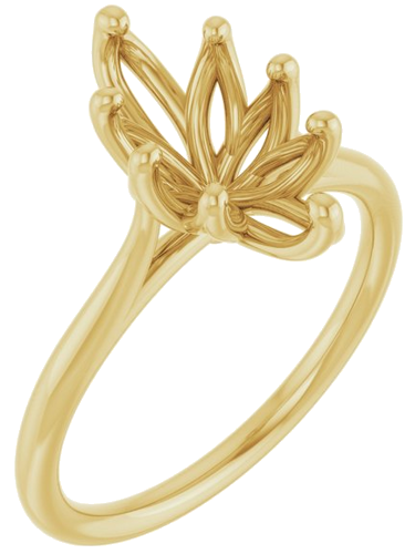 Sužadėtuvių Žiedas „Cathedral-Style Solitaire Tulipset®“ 14k yellow gold Marquise 11.5mm x 6mm (1)