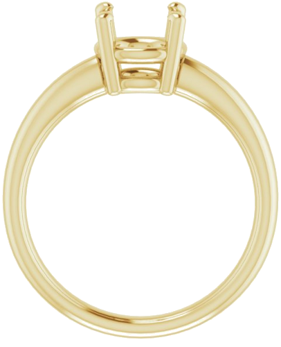 Sužadėtuvių Žiedas „Solitaire“ 585 Geltonojo Aukso Round 7.4mm (2)