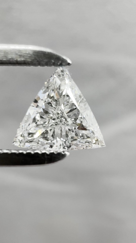 0.51 carat G-SI1 Natūralus Triangular Deimantas (1)