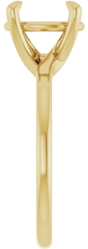 Sužadėtuvių Žiedas 14k yellow gold Oval 10mm x 8mm (4)