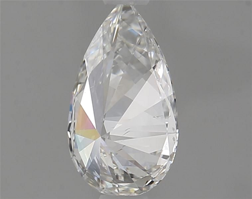 0.71 carat F-SI1 Natūralus Pear Deimantas (1)