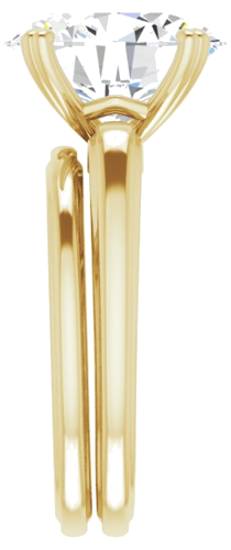 10K Yellow 12x10 mm Oval Engagement Ring Mounting (9)