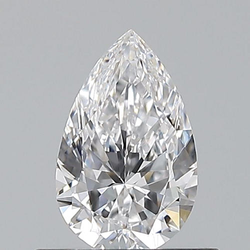 0.5 carat D-VVS2 Natūralus Pear Deimantas (1)